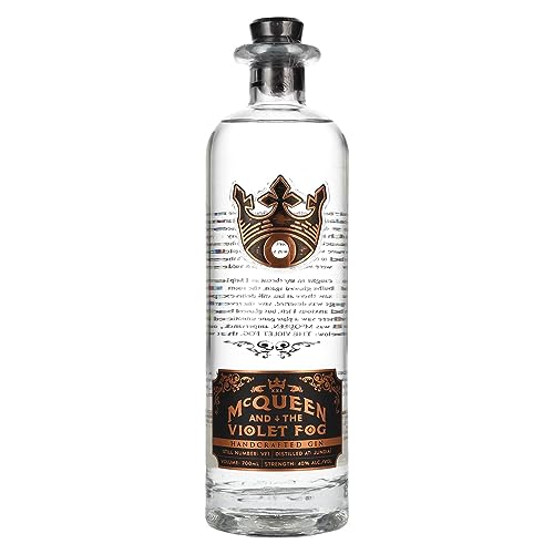 McQueen and the Violet Fog Gin - Premium Brazilian Gin - 70 cl 40% ABV single bottle (0.7 Litre)