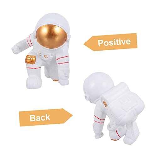 1Pc Astronaut Ornaments Desktop Table Top Decor Miniture Decoration Spaceman Model Outer Space Man Sculpture Work Desk Decor Spaceman Ornament Desktop Ornament Resin Ornament #TOP3