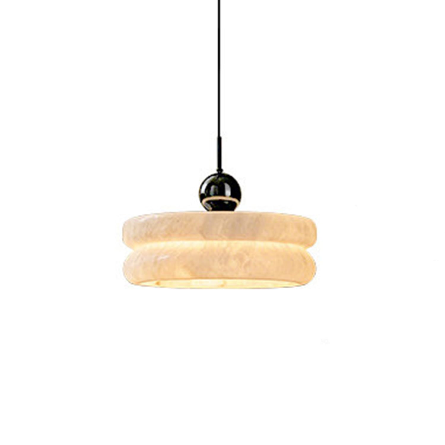 Lampada a sospensione in marmo spagnolo a a luce calda
