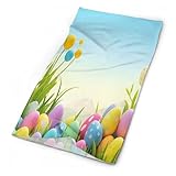 VTCTOASY April Easter Neck Gaiter Personalized Soft Windproof Face Covers Cozy Winter Neck Warmer Gator Scarfs Multipurpose Fashion Breathable Bandana Face Mask Scarf for Adult