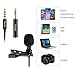 Tikysky Lavalier Microphone for iPhone Android Cell Phone Camera,Lapel Mic Noise Cancellation System Clip On for Youtube Video Podcast