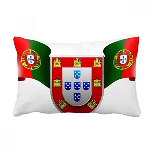 Coussin Portugal multicolore housse et insert de décoration de maison 16x24 pouces