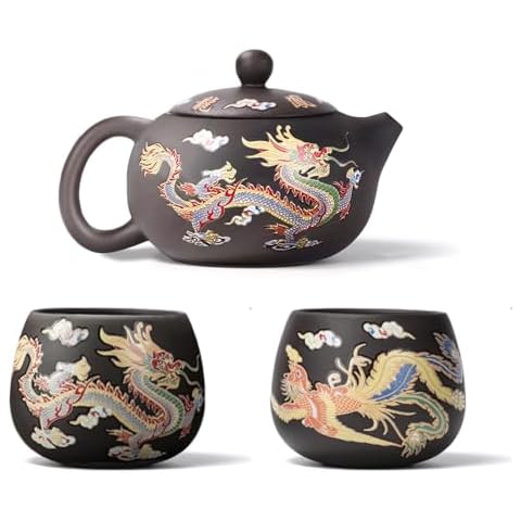 Hormsdar Color-changing Purple Clay Teapot Set Cover