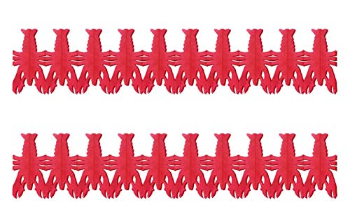 Beistle Crawfish Garland, 2 Piece, 9
