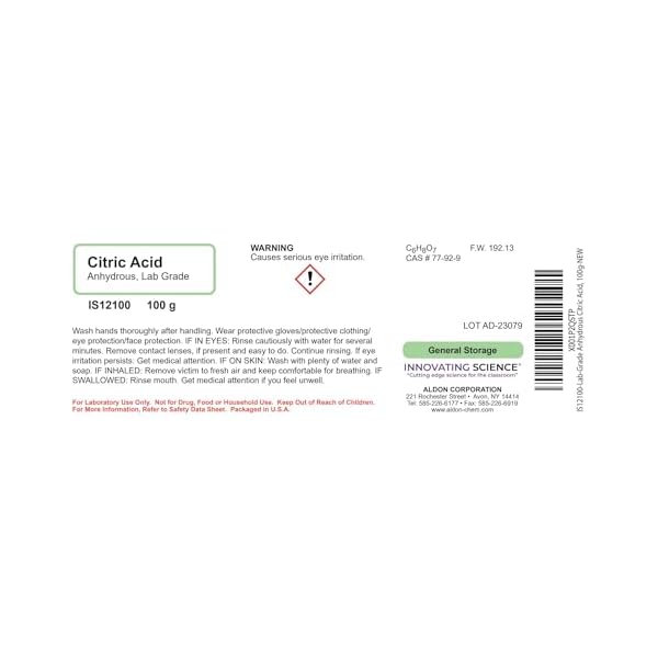 ALDON-Innovating-Science-Lab-Grade-Anhydrous-Citric-Acid-100g-The-Curated-Chemical-Collection-Made-in-The-USA ALDON-Innovating-Science-Lab-Grade-Anhydrous-Citric-Acid-100g-The-Curated-Chemical-Collection-Made-in-The-USA