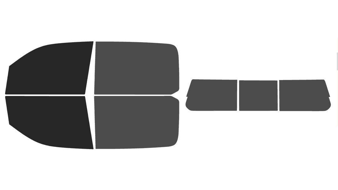 The Tint Effect Precut Window Tint Kit Compatible with Ram 1500 Crew Cab Truck (2019-2026) 5th Generation (15% Front / 30% Rear / 3 piece Rear Windshield) Automotive Film