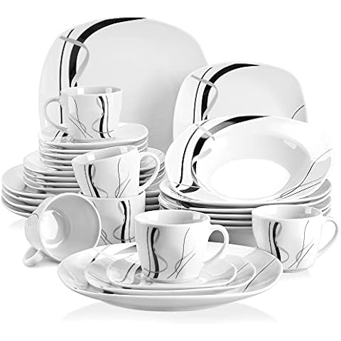 VEWEET Fiona 30-Piece Dinner Set Cover
