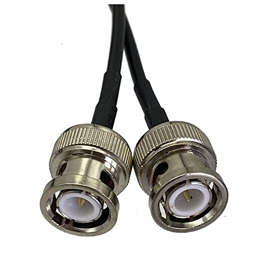 Cable 3.5mm estéreo 1/8" TRS a BNC dual macho 2 m miniatura 3