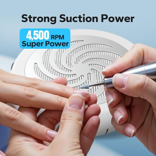 Recolector de polvo de uñas con succión ajustable miniatura 2