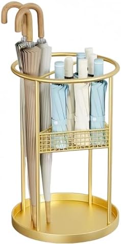 Heavy-Duty Umbrella Stand with Removable Drip Tray for Home, Office, and Entryway Storage