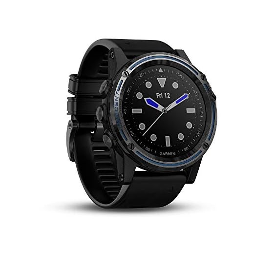 Garmin Descent Mk1, Watch-Sized Dive Computer with Surface GPS, Includes Fitness Features, Gray Sapphire with Black Band