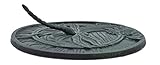Import Wholesales Sundial Decorative Dragonfly Garden Plaque Green 9.75