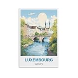 WGMDOEE Luxemburg, Europa, Vintage-Reiseposter, 30 x 45 cm, 