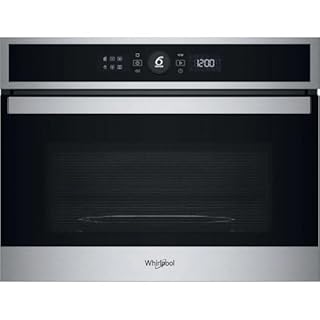 Whirlpool WMW47HMXI Forno a Microonde da Incasso Combinato con Grill, 40 Litri, 900 Watt, 60 cm, Funzione Crisp, Tecnologia 6° Senso, JetDefrost 3D, colore Nero e Acciaio Inox