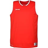 Kontrastfarbene Einsätze Spalding Herren Move Tank Top, rot/Weiß, L