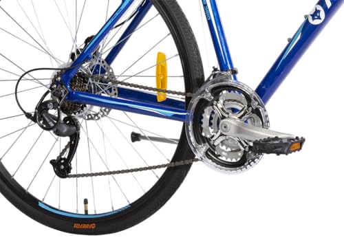 Image of FIREFOX Road Runner Pro D Plus 700C T Hybrid Cycle /City Bike (21 Gear, Blue) | Ideal for Mens | 98% Assembled Cycle