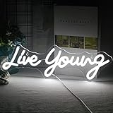 Decoración de pared LED de neón inspiradora: Nuestra decoración de arte de la pared de la luz del signo está bien empaquetado como completado, perfecto como un regalo para los estudiantes, niños, niñas, amigos y familiares en el cumpleaños, día de Navidad, Año Nuevo, Aniversario, Acción de Gracias, Día de San Valentín, etc.