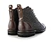 Polar Fox Brooke MPX806061 Woolen and Synthetic Leather Lace-up Fashion Dress Boots with Zipper Closure, Merlot & Wool, Size 13