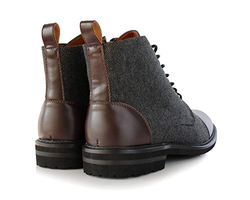 Image of Polar Fox Men's Ankle Dress Boots | Lace-up Casual Fashion Boot Collection | Cap Toe & Plain Toe Styles |