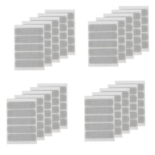 Fly Screens for Windows, Window Screen, Window Mesh Insect Screen, 100 Pieces Fly Screen Repair Kit, Fly Screen Patches, for Fly Screen Doors, Mosquito Net, Insect Protection Windows, Grey