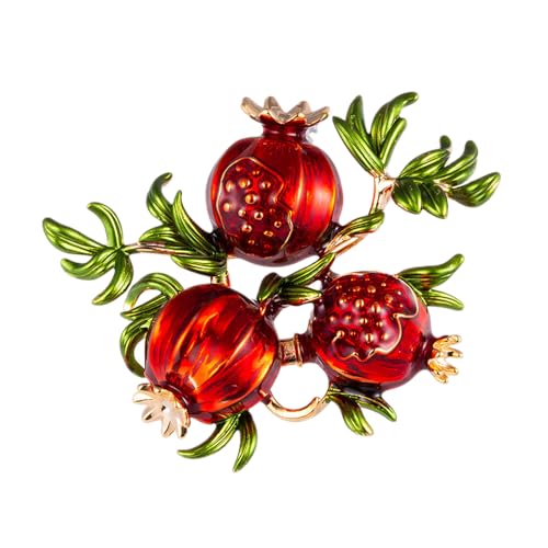 Image of BeeGift Rhinestone Fruit Brooch Pin for Women Girls,Lemon /Pomegranate /Watermelon /Banana /Strawberry /Pineapple Fruit Brooch Cute Fruit Lapel Pin Jewelry Gift for Women