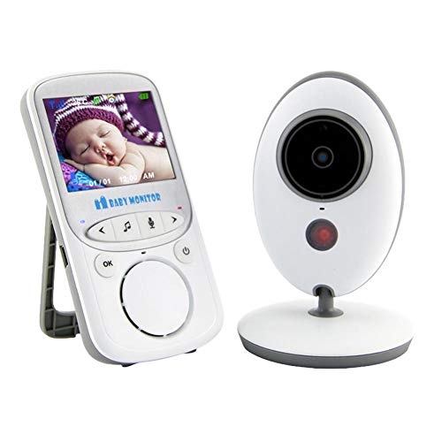 Baby Monitor LCD a Colori Wireless Digitale Videocamera IR LED Citofono Visione Notturna Monitoraggio Temperatura 8 Ninnananne per Bambini Videosorveglianza Sicurezza