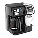 Hamilton Beach 49976 FlexBrew Coffee Maker, Single Serve & Full Pot, Compatible with K-Cup Pods or Grounds, Programmable, Black (49976)