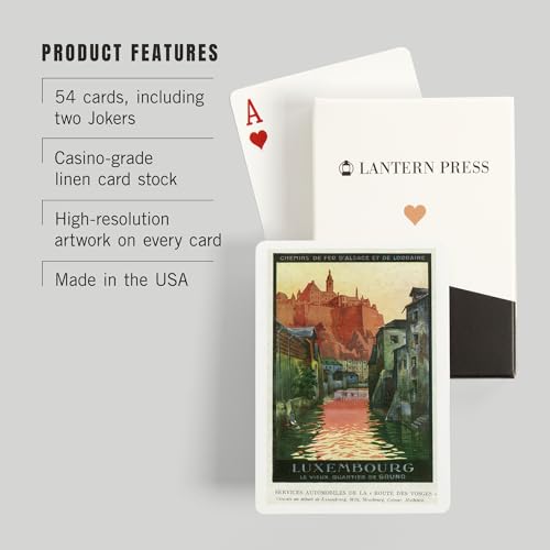 Baraja de Poker Luxembourg Vista Antiguo Barrio Grund miniatura 3