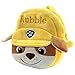 Hillary Bambini Zainetto, Animale Scuola Borsa in Peluche 3D, Con Personaggi Patrulla Canina Chase, Rocky e Skye, Zainetto Asilo Weekend, Regalo Bimbo, Borsa Scuola Materna Nido - Giallo