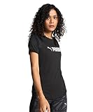 PUMA Damen Puma Fit Logo Tee T Shirt, Puma Black-- Puma White, S EU