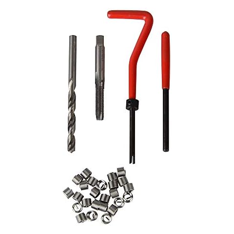 20Pcs Metric Thread Repair Insert Kit M5 M6 M8 M10 M12 M14 Helicoil Car Pro Coil Tool M10 * 1.25 Cover
