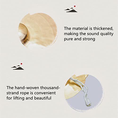 TMIL Handgemaakte Chinese bekken, hoogwaardig luide koperen volume bekken grote instrumentenbekken met duizenden… - Image 4