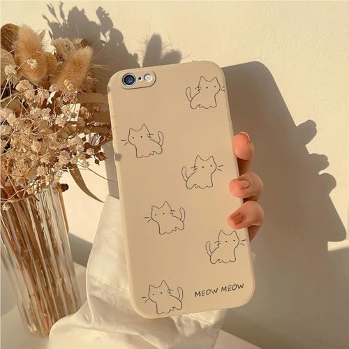 LIRASIRA Compatible con iPhone 6/iPhone 6s Funda Suave Móvil Diseño Gatito Lindo