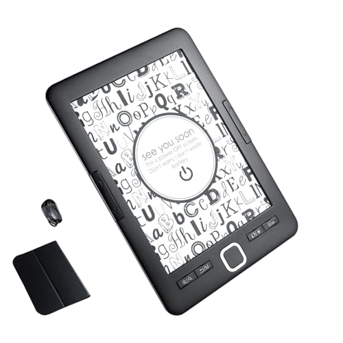 Lector de libros electrónicos apto para viajes con reducción de luz azul, luz frontal, tamaño pequeño, fácil de llevar, lector electrónico de viaje, dispositivo de viaje para lectura nocturna