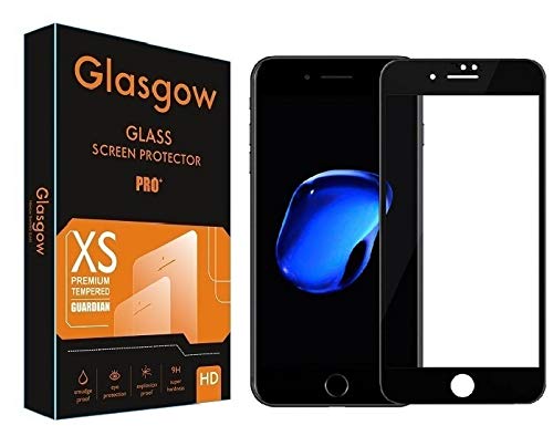 Glasgow |For Apple iPhone 7 Plus | Tempered Glass Screen Protector Guard | Full Glue Curved Tempered Glass | Bubble Free Installation | Gorilla - Black (B07X3L45QQ) Amazon Price History, Amazon Price Tracker