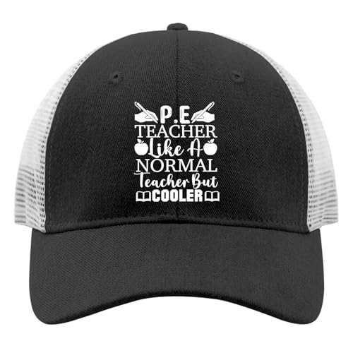 Pe Teacher Like A Normal Teacher But Cooler Hats for Men Baseball Caps Vintage Washed Running Hat