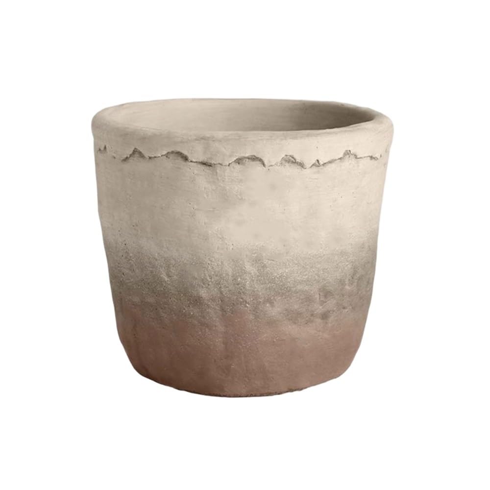 HLHLOP777 Flower Pot Gradient Colour Planter Large Calibre CementFlower Pot for Indoor Outdoor House Plants, Succulents, Flowers