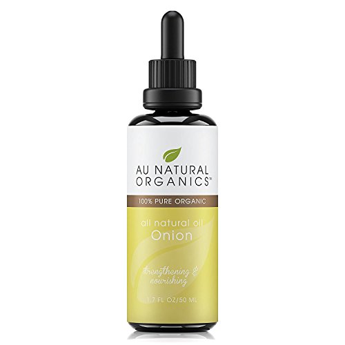 Au Natural Organics Onion Seed Oil | Dry Scalp, Hair Growth & Slow Down Hair Loss | Thicker Eyebrows | Carrier Oil | 1.7 Oz | 50 Ml