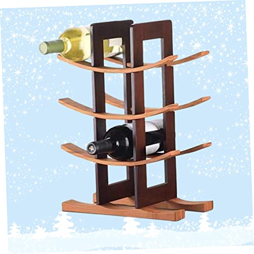 Elegante soporte de botella de vino de plástico estilo moderno miniatura 2