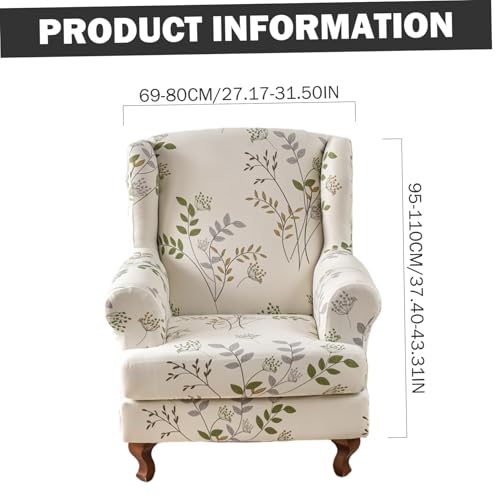 Housse de chaise à oreilles extensible pour protéger un fauteuil usé