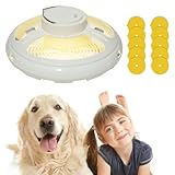 Flea Traps for Home, Flea Lamp with 10 Sticky Discs Natural Insect Traps Non-toxic for Flies Mosquitoes Bedbugs Flying Insects, Fleas Treatment for House (Trap + 10pc Stickers)