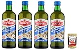 Bertolli Gentile, Olio Extra Vergine di Oliva, kalt extrahiert – 4×1 L Familienpack, erste Güteklasse, ideal zum Würzen & Kochen | italienischer Geschmack + Italian Gourmet polpa