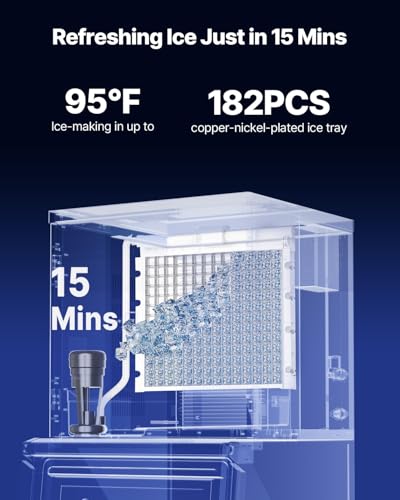 VEVOR Commercial Ice Maker Machine - Head, 550 Lbs/Day Stainless Steel Ice Machine with Scheduled Ice-Making, Self-Cleaning, Adjustable Thickness, Ideal for Restaurant Bar Cafe Hotel - Head Only