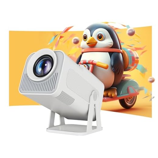 [sous Licence Netflix] Alwtniet Projecteur Intelligent HY320 NTV avec Applications TV Officielles, Assistant Vocal ChatGPT, Projecteur Portable de Film Natif 1080P 320 ANSI pour Cinéma Maison (Blanc)