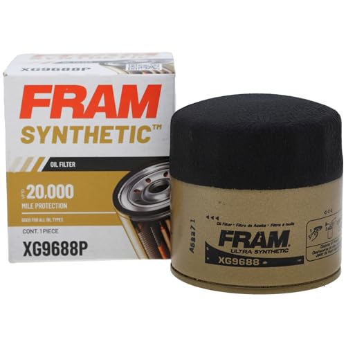 FRAM Synthetic XG9688P 20K Mile Change Automotive Replacement Engine Oil Filter for Synthetic Oil Changes, Premium Vehicle Engine Protection Oil Filter for Select Vehicle Model Years