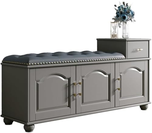 Genérico Banco para Zapatos Taburete Cambiador Mueble para Zapatos Puerta de casa Taburete para Zapatos Mueble para Zapatos Taburete para Sentarse Banco para los pies de la Cama (B, M 120 c