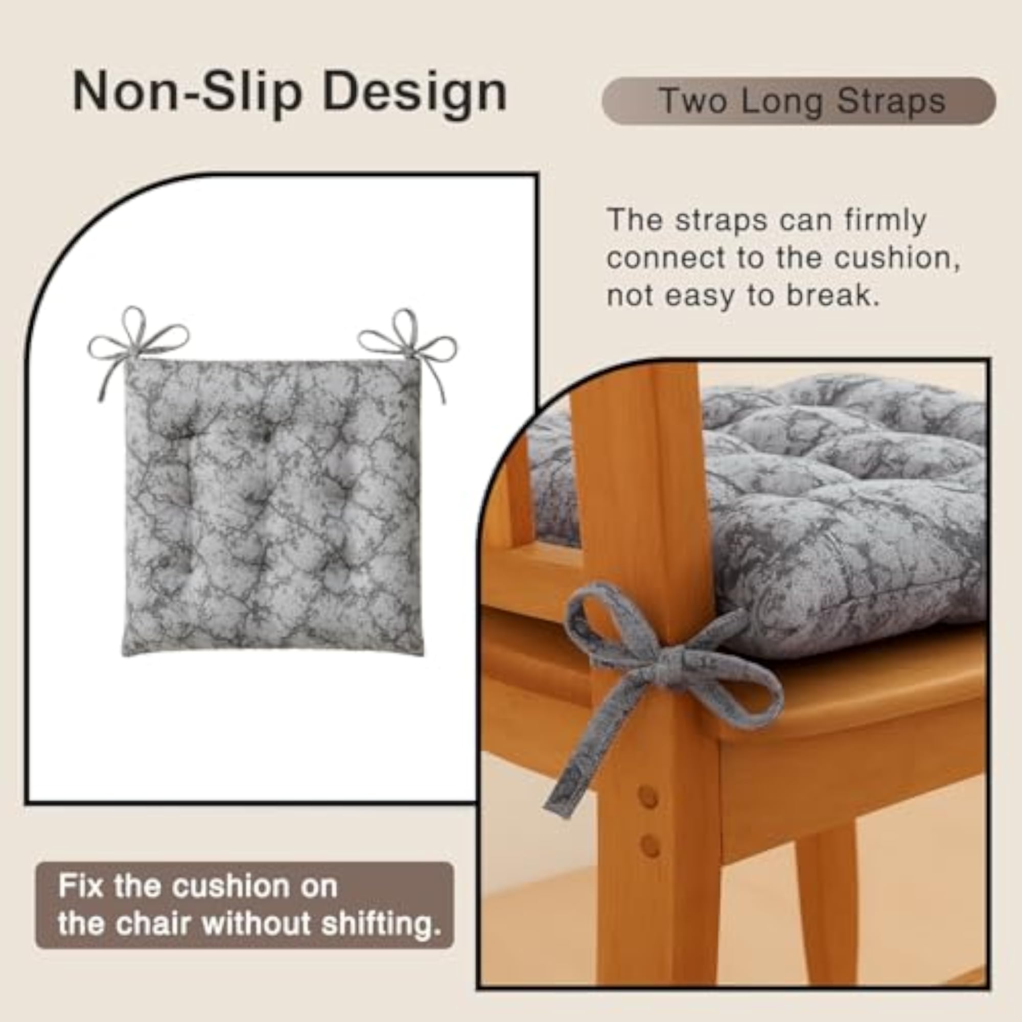 Polyester Chair Cushion Pad, Soft Back Support