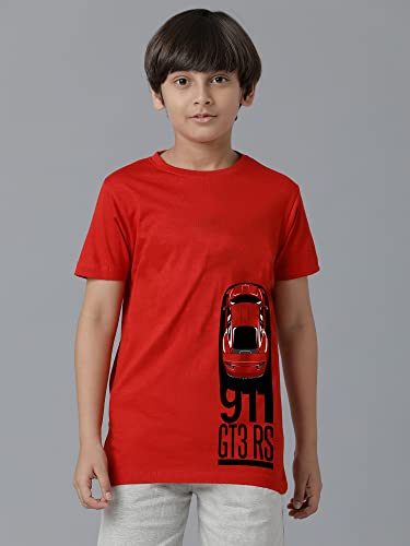 Image of KYDA KIDS 100% Cotton Printed Half Sleeve T-Shirts for Boys (Pack of 2)