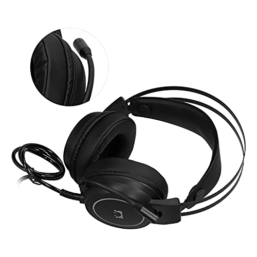 Gaming-headset, surround-stereogeluid RGB-hoofdtelefoon Plug-and-play PC-gamingheadset voor beter gamen voor het luisteren naar muziek(zwart) - Afbeelding 6