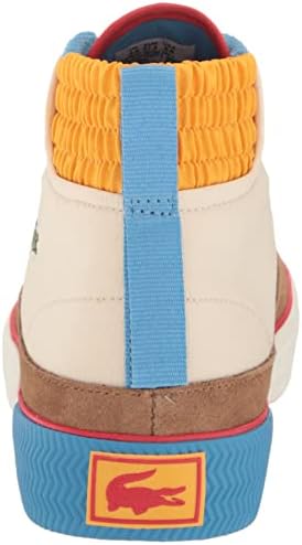 Lacoste Gripshot Sneaker, WHT/YLW, 6 US Unisex Big Kid | Image 2